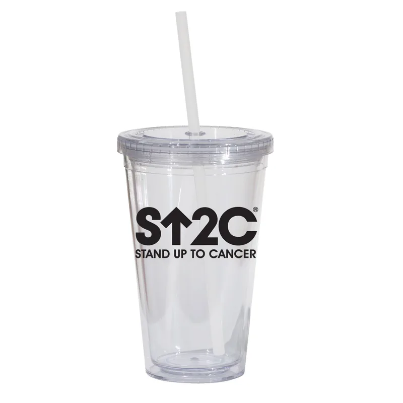 Double Wall 16 Oz Tumbler - Clear view 3