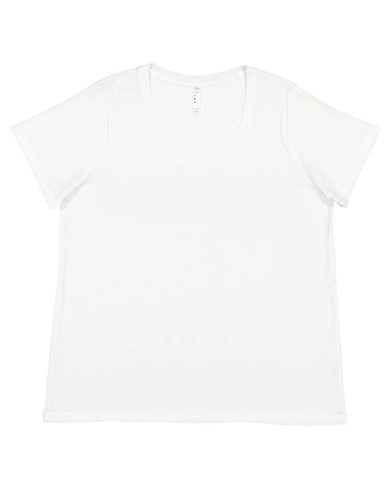 LAT Ladies' Curvy Fine Jersey T-Shirt view 6