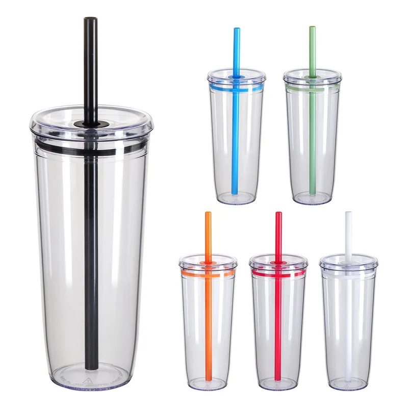 Norris 20 oz Recycled Acrylic Straw Tumbler view 3