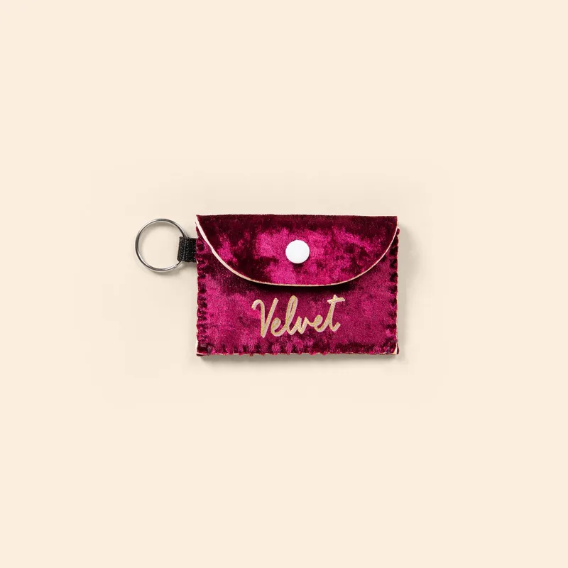Bend & Snap Velvet Neoprene Card Wallet