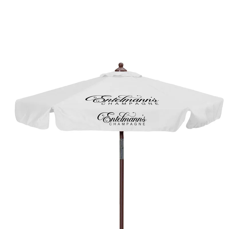7' Wood Look Tilting Market Umbrella Kit With Valance 2 Imp view 6