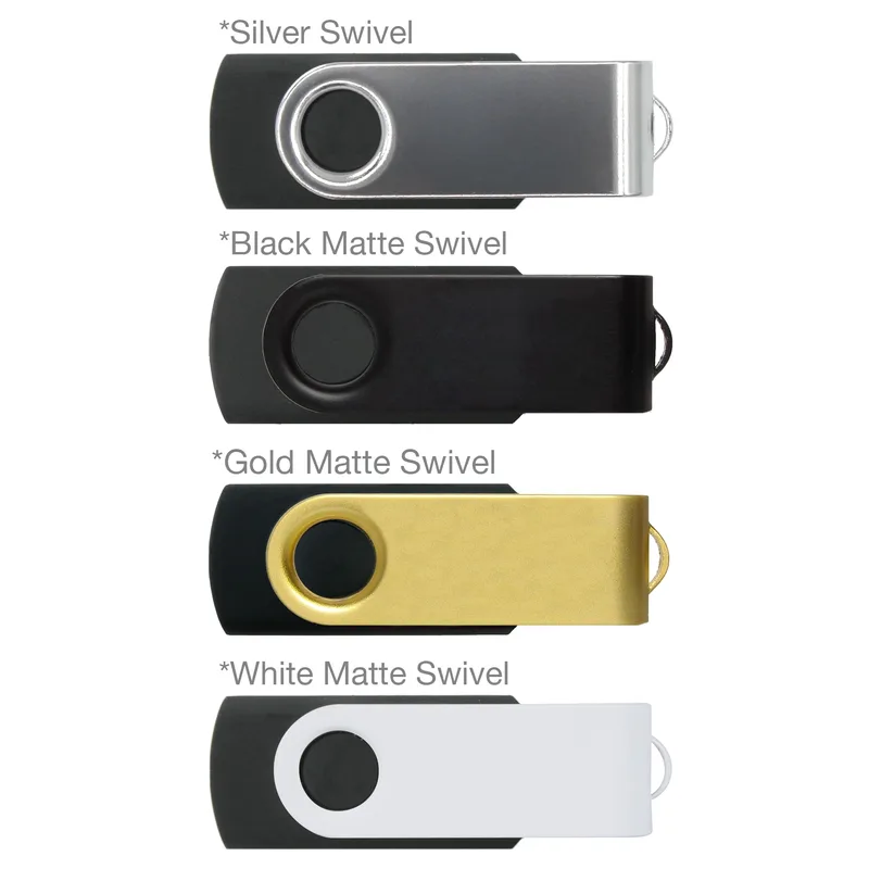 iClick® Gold Swivel USB Flash Drive 16GB view 5
