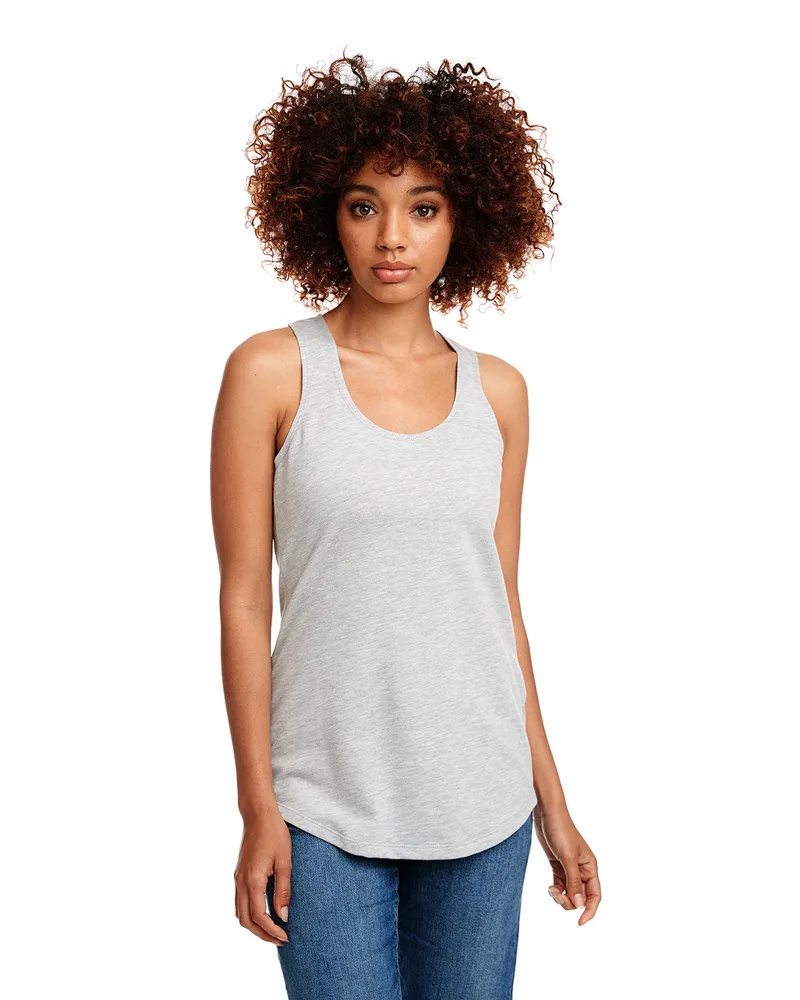 NEXT LEVEL APPAREL Ladies' French Terry Racerback Tank view 3