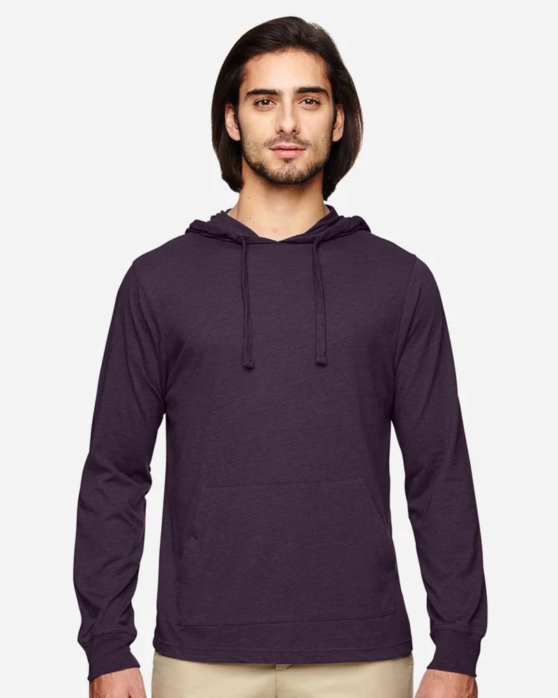 Econscious Unisex Eco Jersey Pullover Hooded Long Sleeve T-Shirt view 2