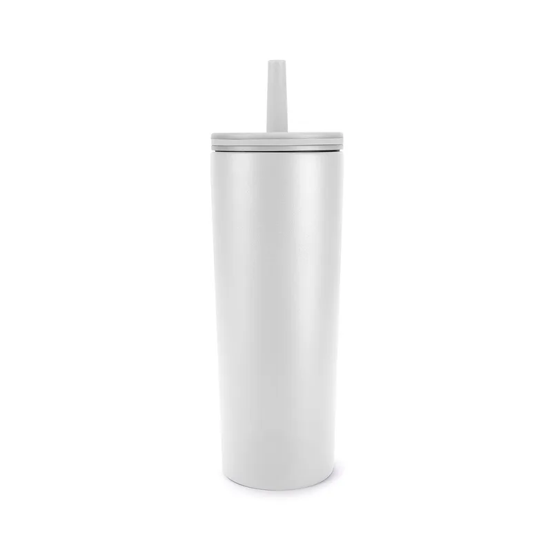 ChillFlow 24oz Stainless Steel Mug with Straw view 2