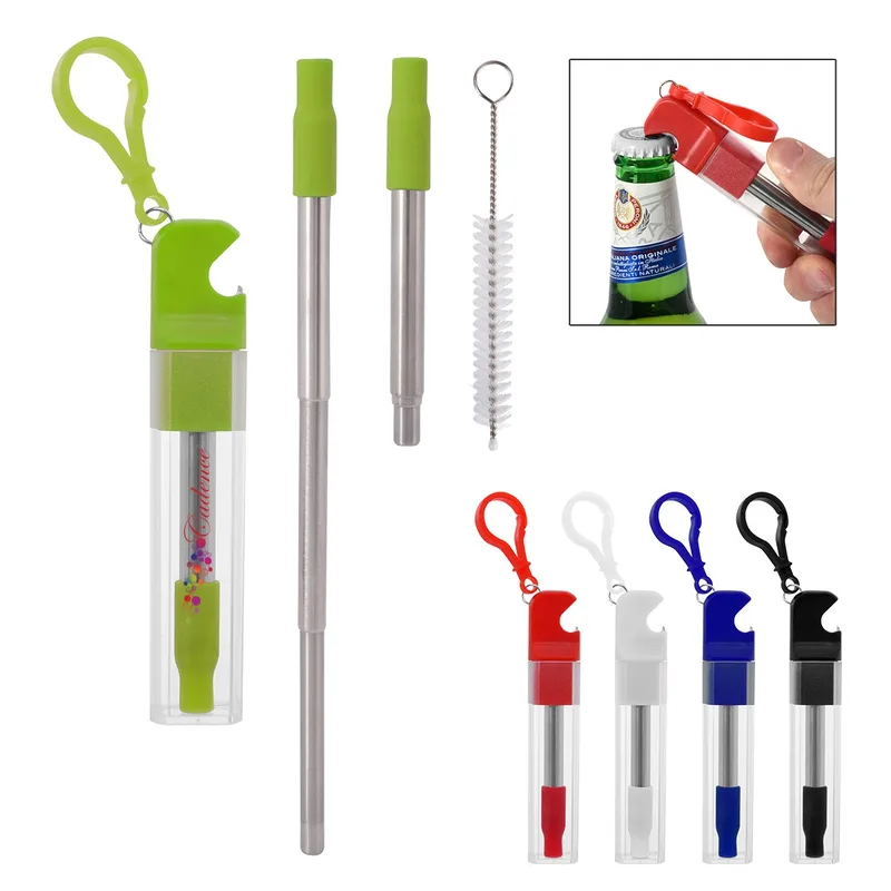 Straw Kit With Bottle Opener view 2