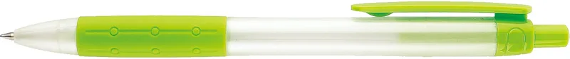 Translucent Pearl White/Lime Green Blank Side View
