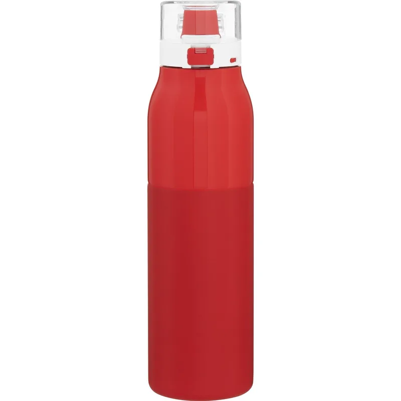 25 oz h2go Vigor Water Bottle (Matte Red) view 2