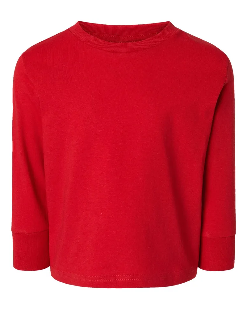 Rabbit Skins® Toddler Long Sleeve Cotton Jersey Tee view 5