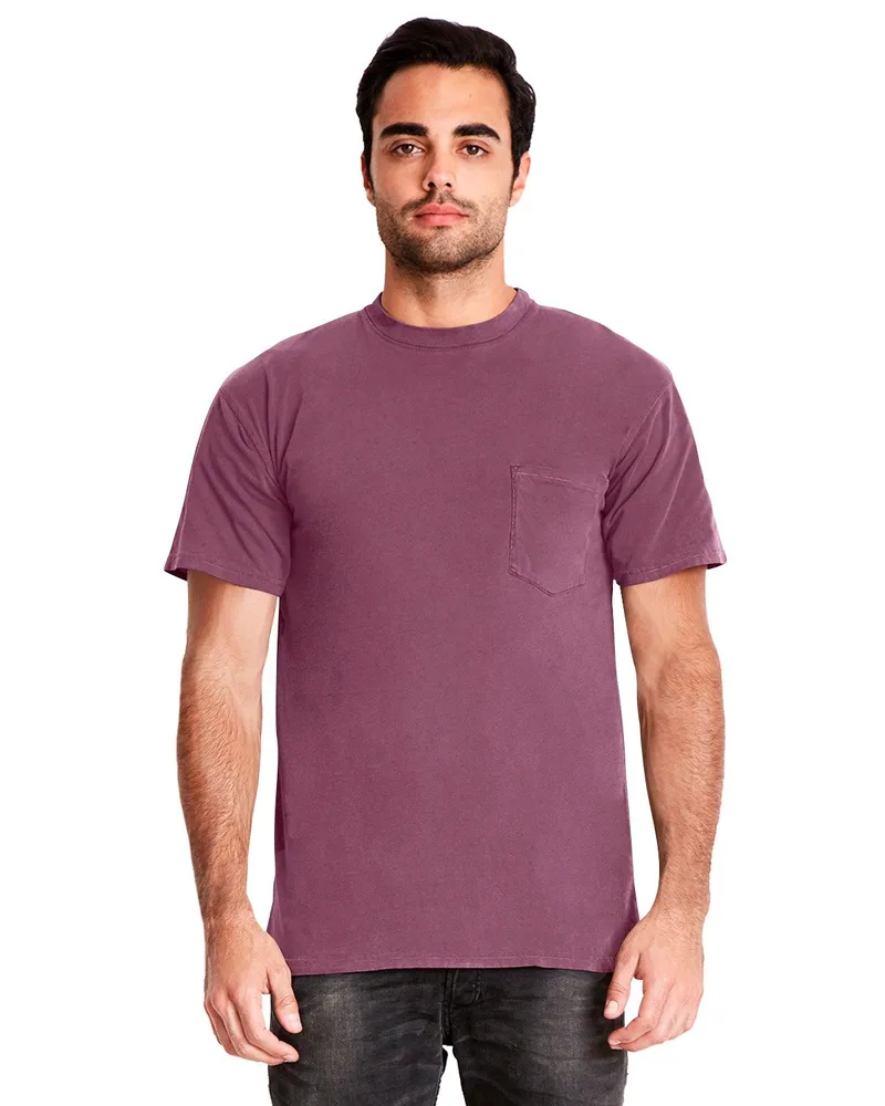 NEXT LEVEL APPAREL Adult Inspired Dye Crew with Pocket view 5
