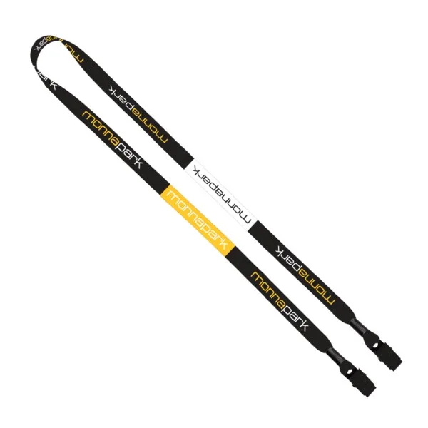 1/2" 2-Ended Dye-Sublimated Lanyard with Metal Crimp and Metal Bulldog Clip view 2