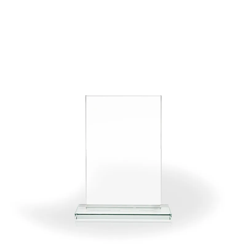 Acclaim Glass Rectangle with Base, Small - UV Printed view 2