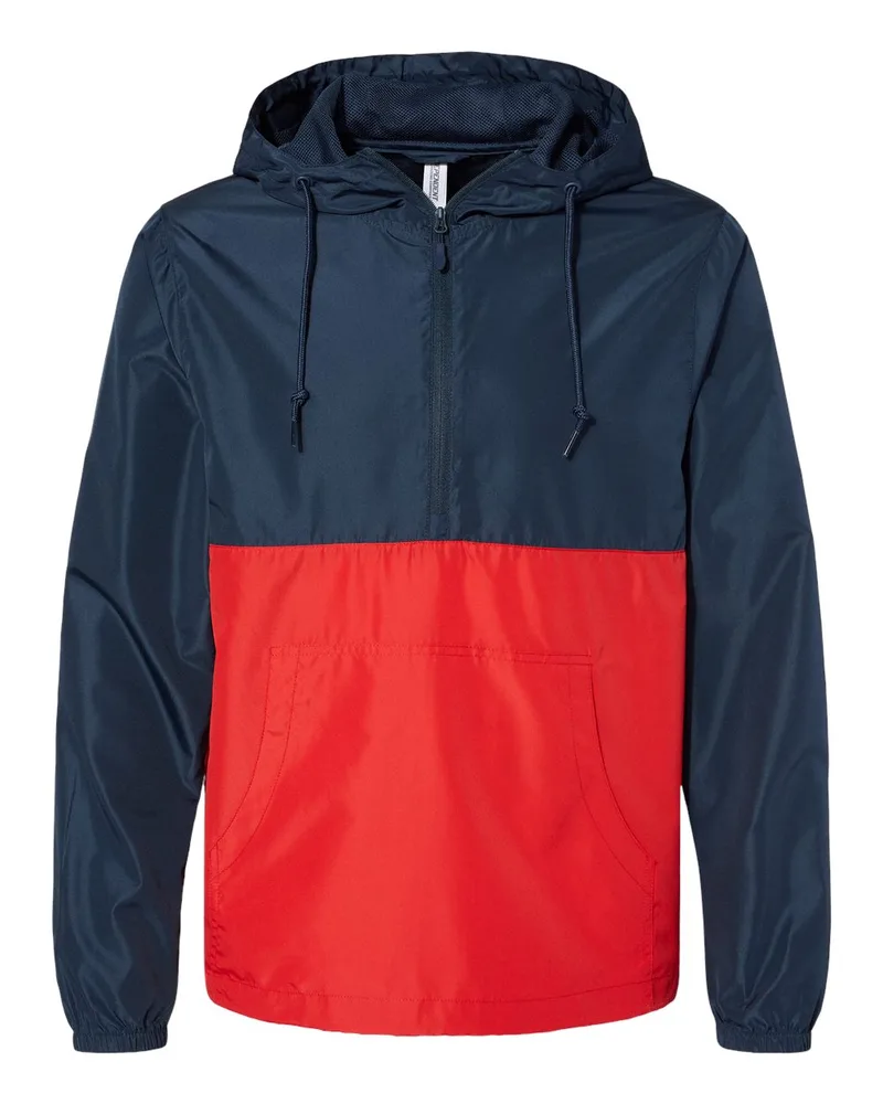 Independent Trading Co.® Unisex Lightweight Quarter-Zip Windbreaker Pullover Jacket view 6