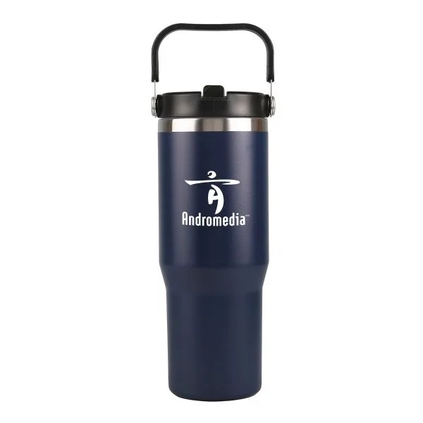 Matte Blue Logo Front View