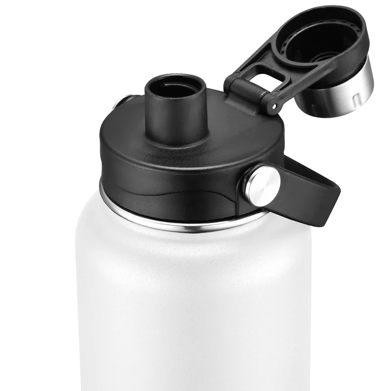 34oz Double-Wall Insulated Stainless Steel Water Bottle with Flip Spout view 7