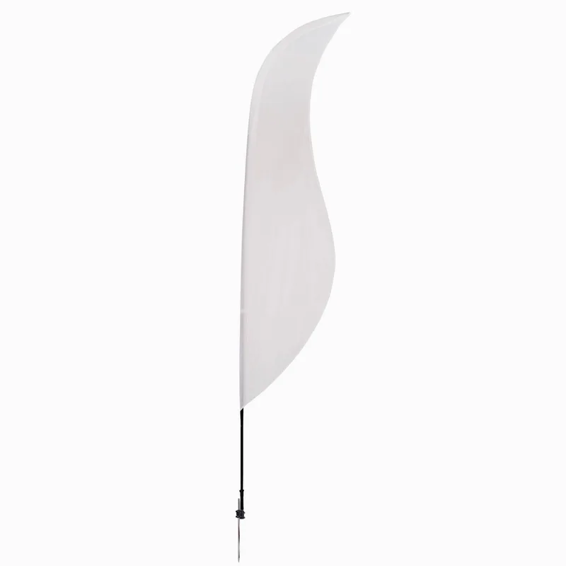 13' Streamline Sabre Sail Sign Flag, 1-Sided, Ground Spike view 2