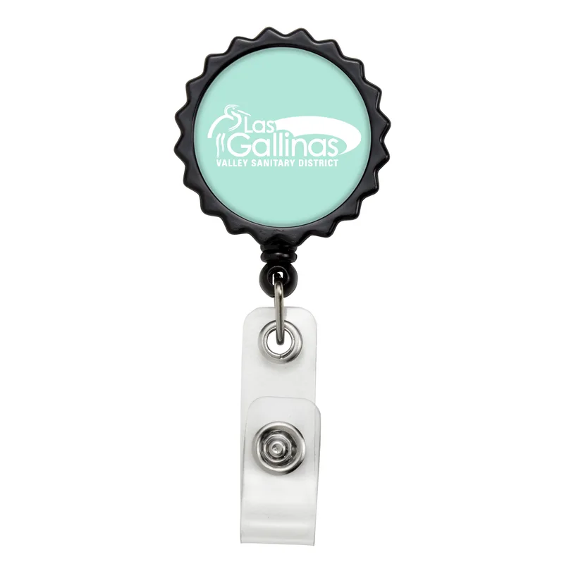 Bottle Cap Retractable Badge Reel view 4