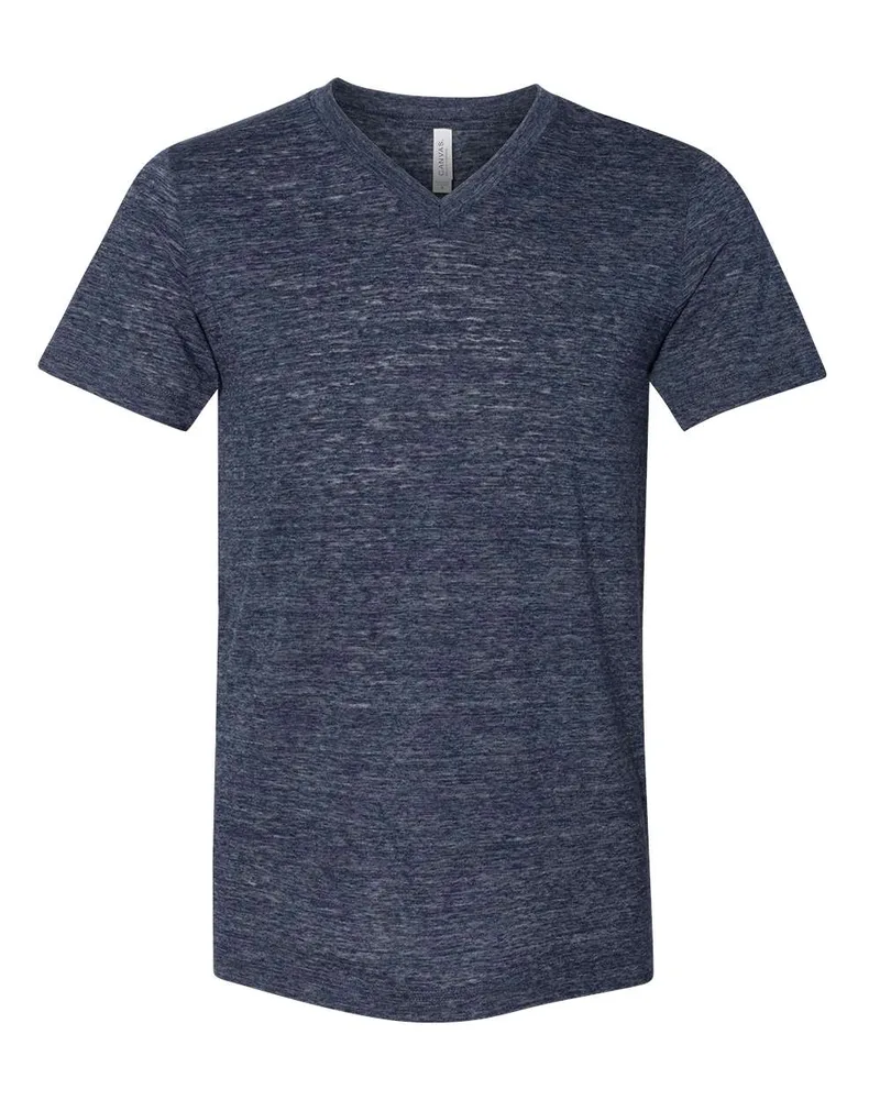 BELLA+CANVAS Unisex Textured Jersey V-Neck T-Shirt view 3