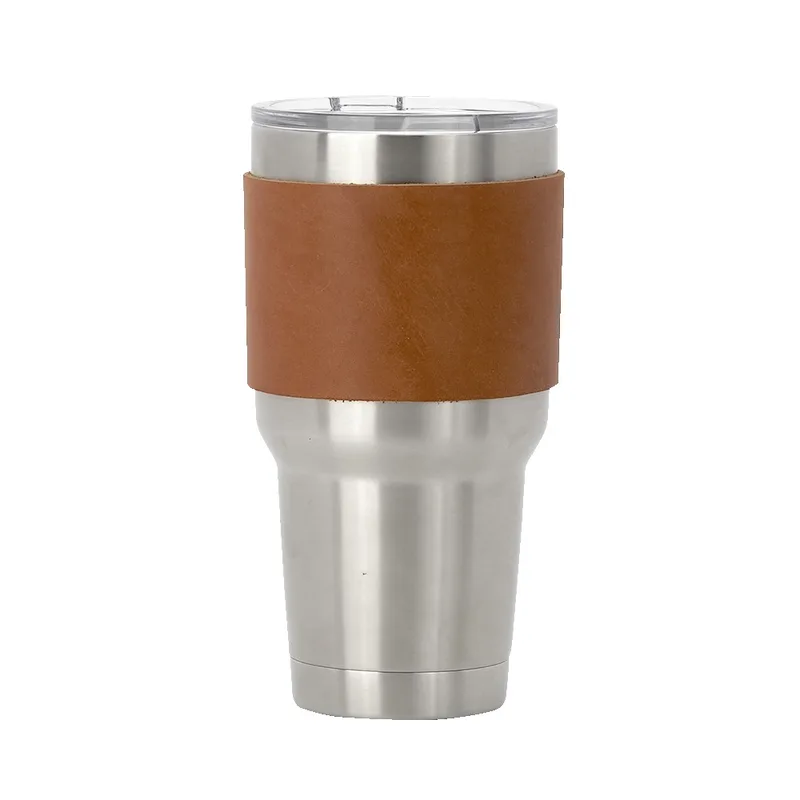 Huntsman Leather Tumbler Sleeve view 2