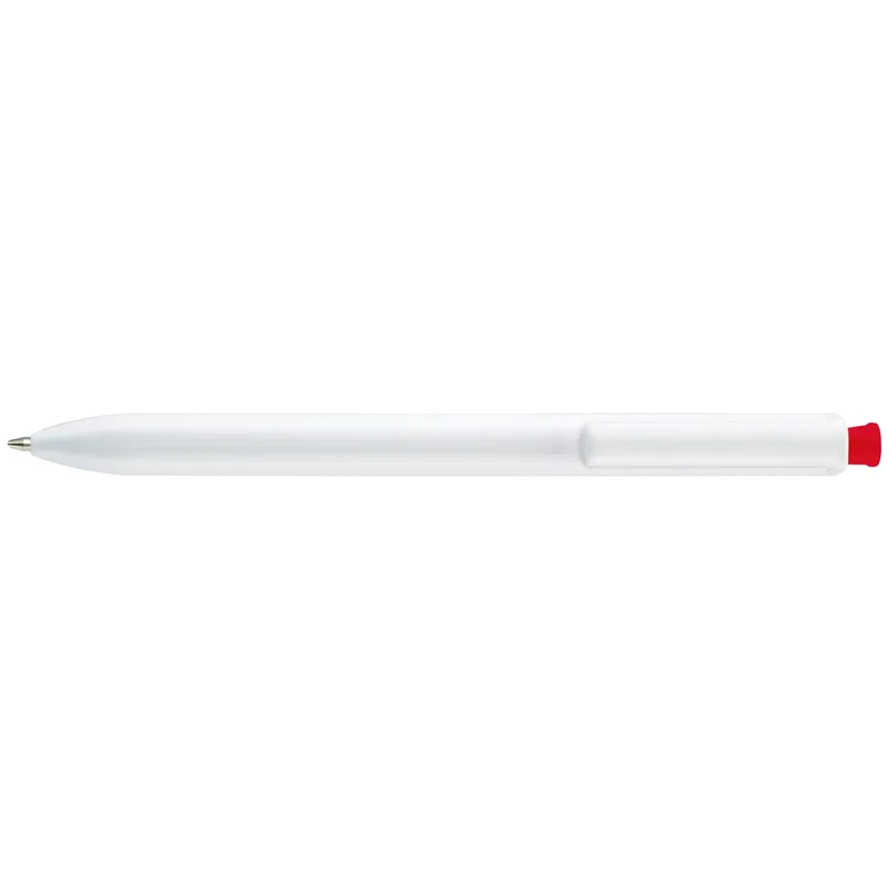 White/Red Blank Front View