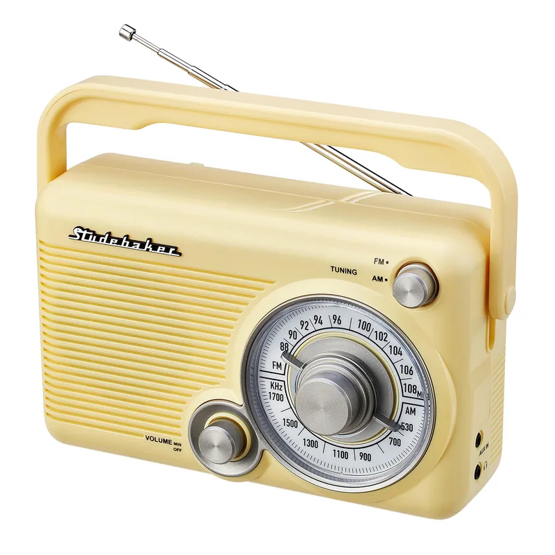 Studebaker Portable Am/Fm Radio - Yellow