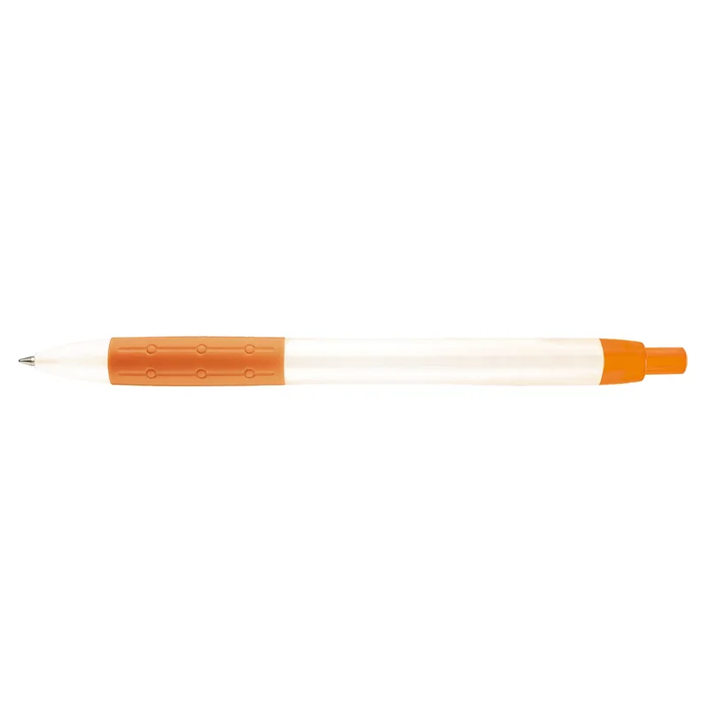 Translucent Pearl White/Orange Blank Back View