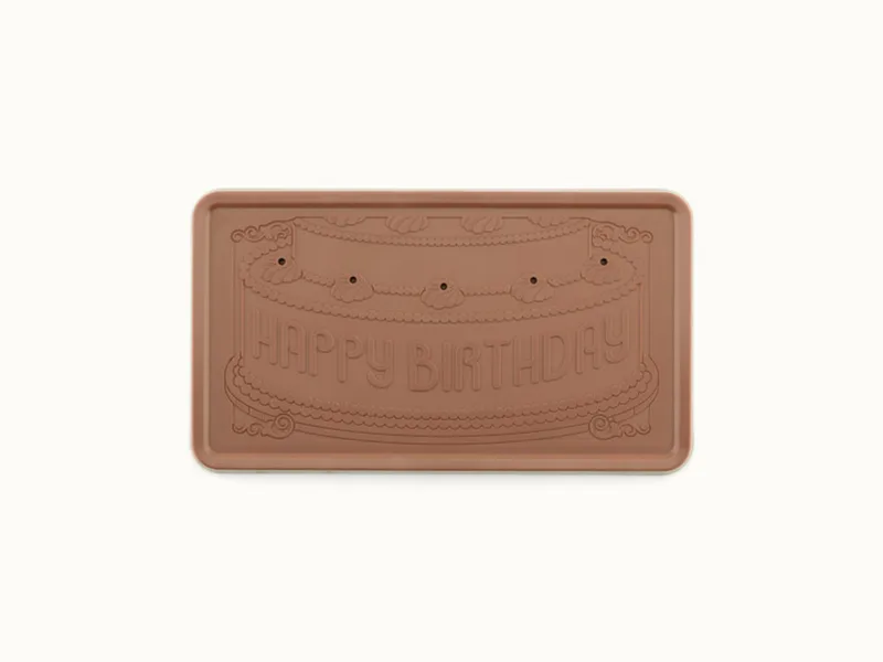Happy Birthday Giant 2lb. Chocolate Bar with Personalized Luxury Packaging view 3