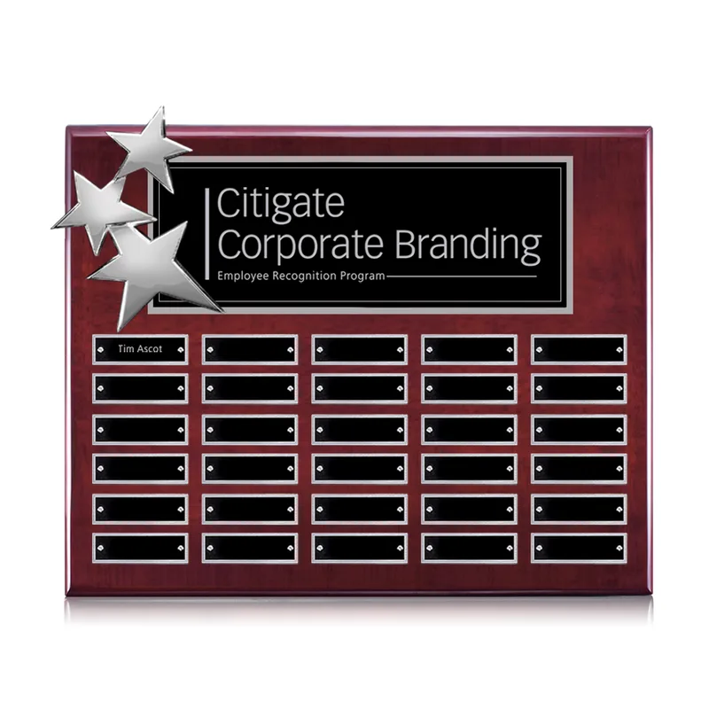 Rosewood, Chrome, 30 Plate