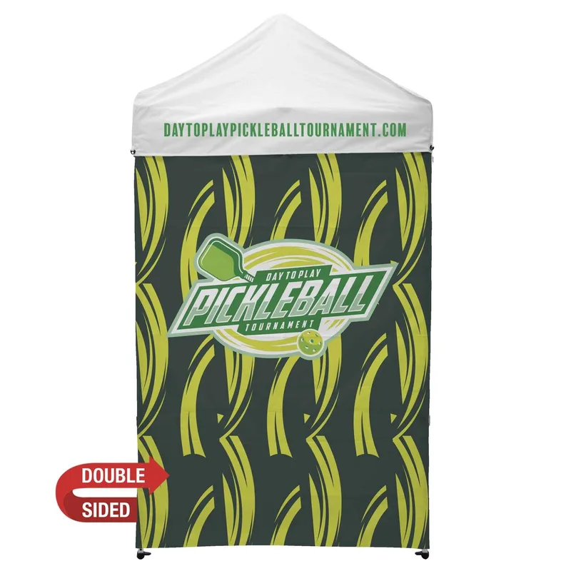 5' Economy Tent Full Wall (Dye Sublimated, Double-Sided) view 4