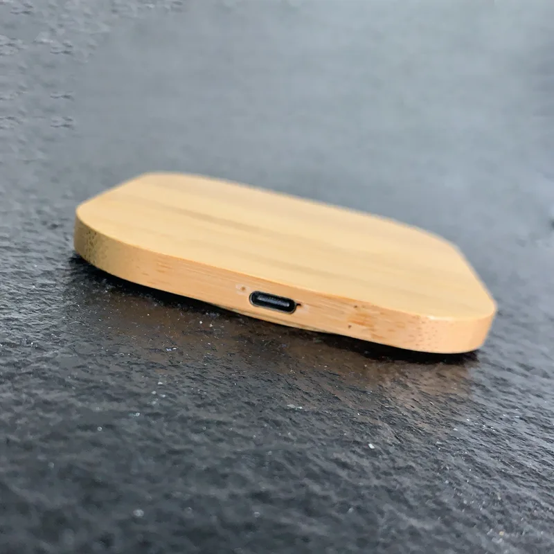 Nature Inspired Bamboo Fast Charging 15W Pad view 3