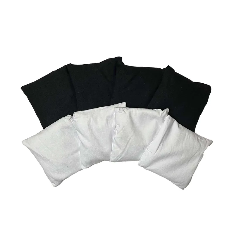 Portable Cornhole, 4 Black & White Bean Bags view 2