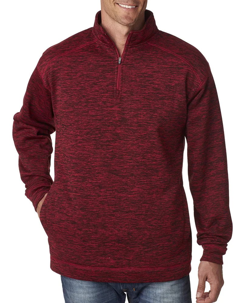 J AMERICA Adult Cosmic Poly Fleece Quarter-Zip view 2