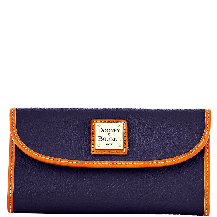 Dooney & Bourke Pebble Grain Continental Clutch - Midnight Blue