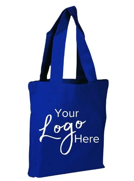 Small Sheeting Tote Bag w/1.5" Gusset (8"x8"x1.5")