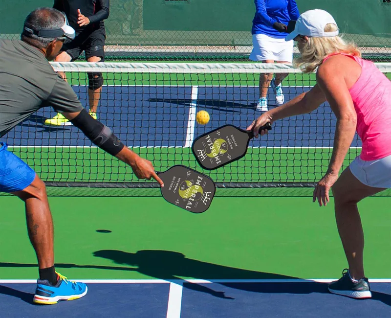 Deluxe Pickleball Plus Set Double-Sided Paddles view 5