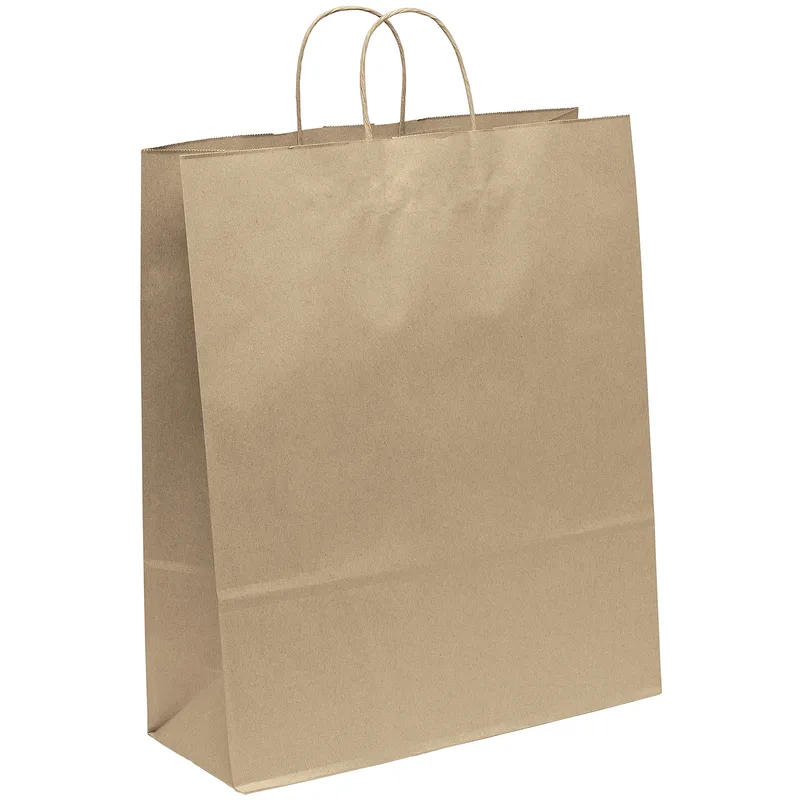 Eco Stephanie - Kraft-Brown Shopper - ColorVista (16" x 6" x 19") view 2