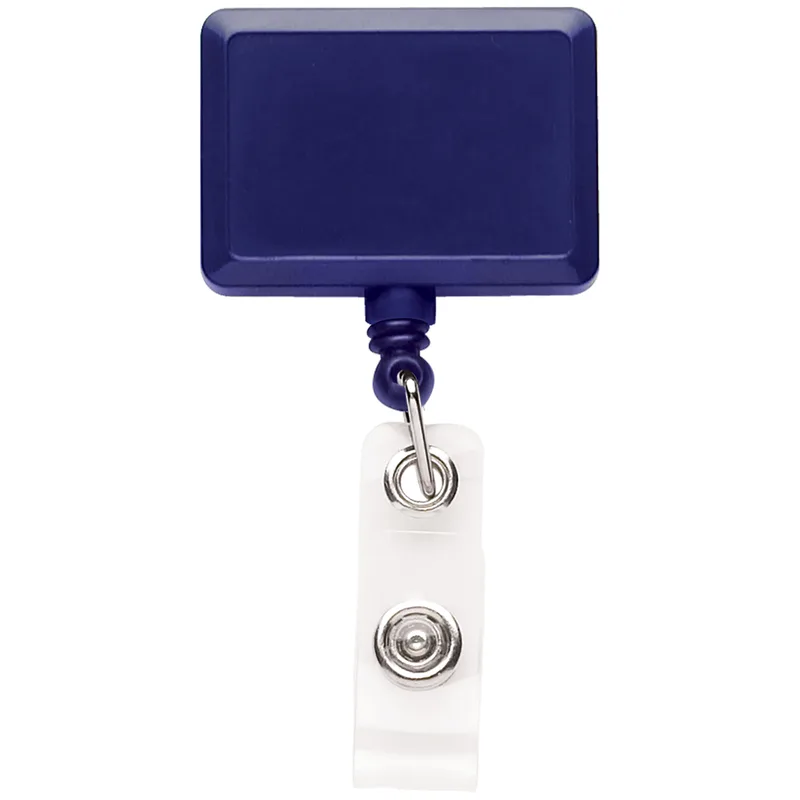 Rectangle Retractable Badge Reel w/belt cliip view 2