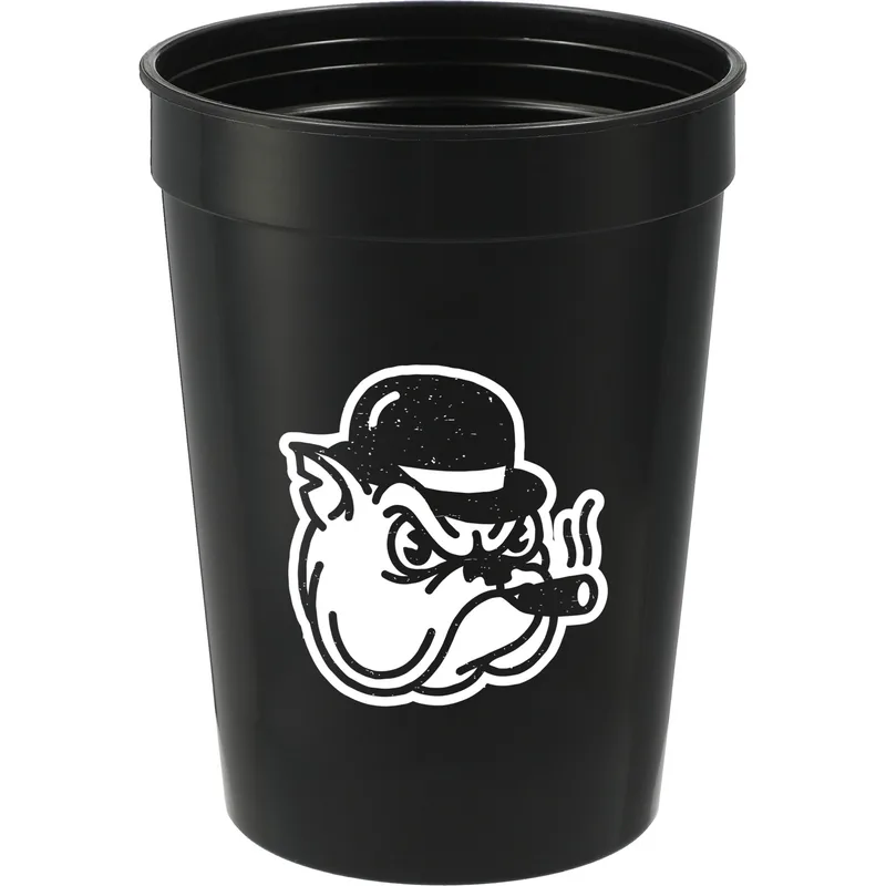 Solid 12oz Recycled Stadium Cup view 2