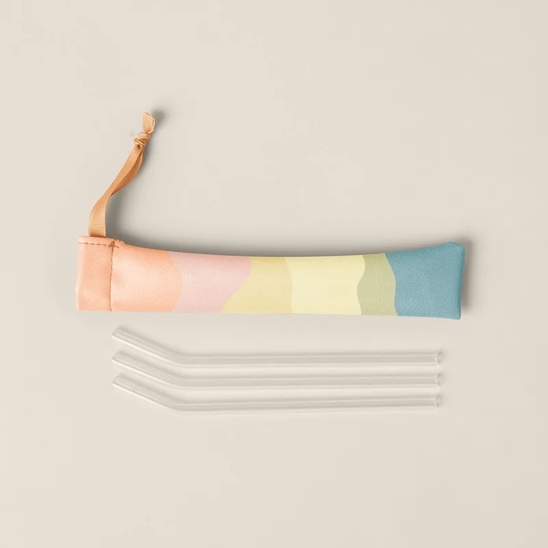 Vegan Leather Pouch For Reusable Straws view 2