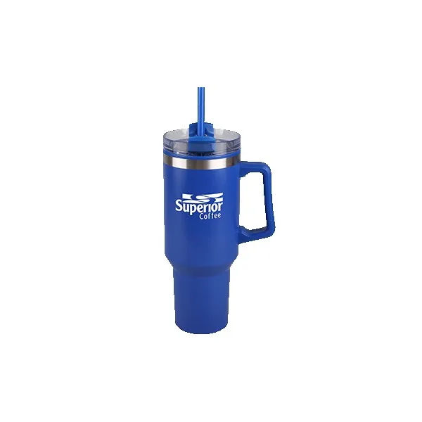 Matte Blue Logo Front View