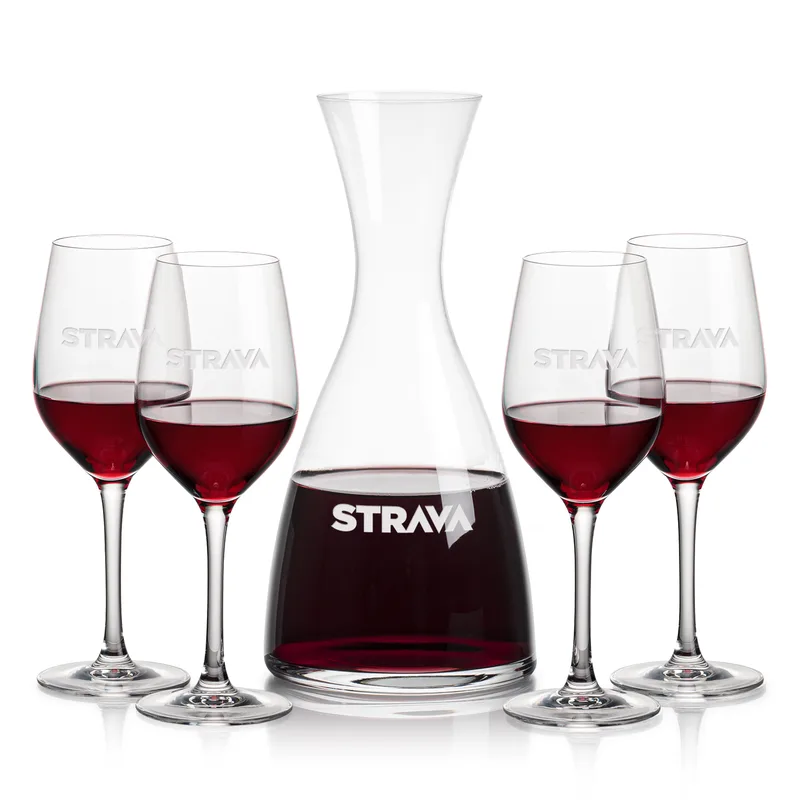 Stemmed Set, Lethbridge Wine Set, Carafe & 4 Wine