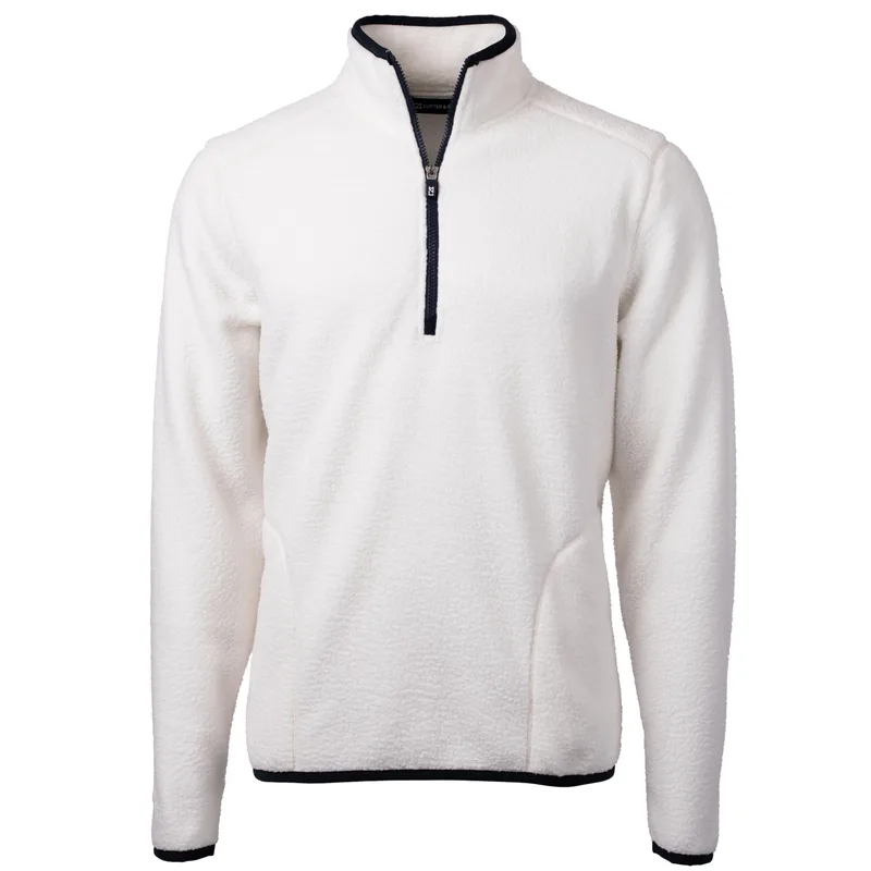 Cutter & Buck Cascade Eco Sherpa Fleece Mens Quarter Zip Jacket view 4