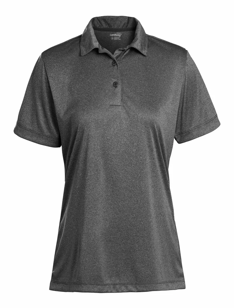 Ladies' Vertex Heathered Knit Shirt view 3