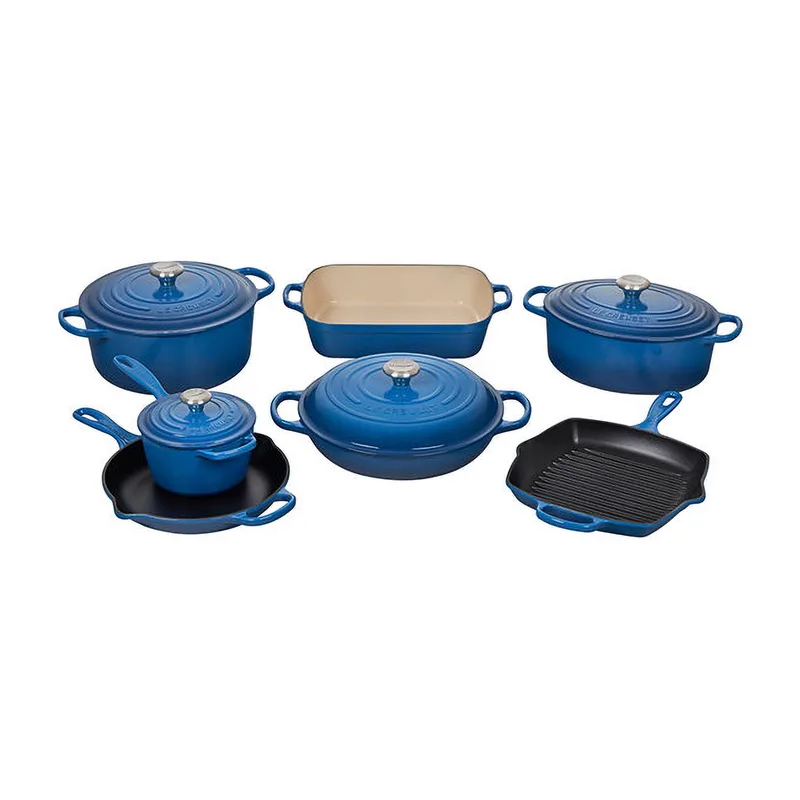 Le Creuset 11Pc Signature Cast Iron Ultimate Cookware Set Marseille