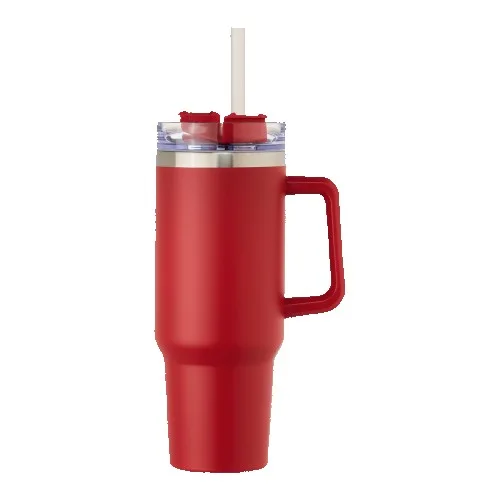 40oz Stainless Steel Tumbler with Handle view 7
