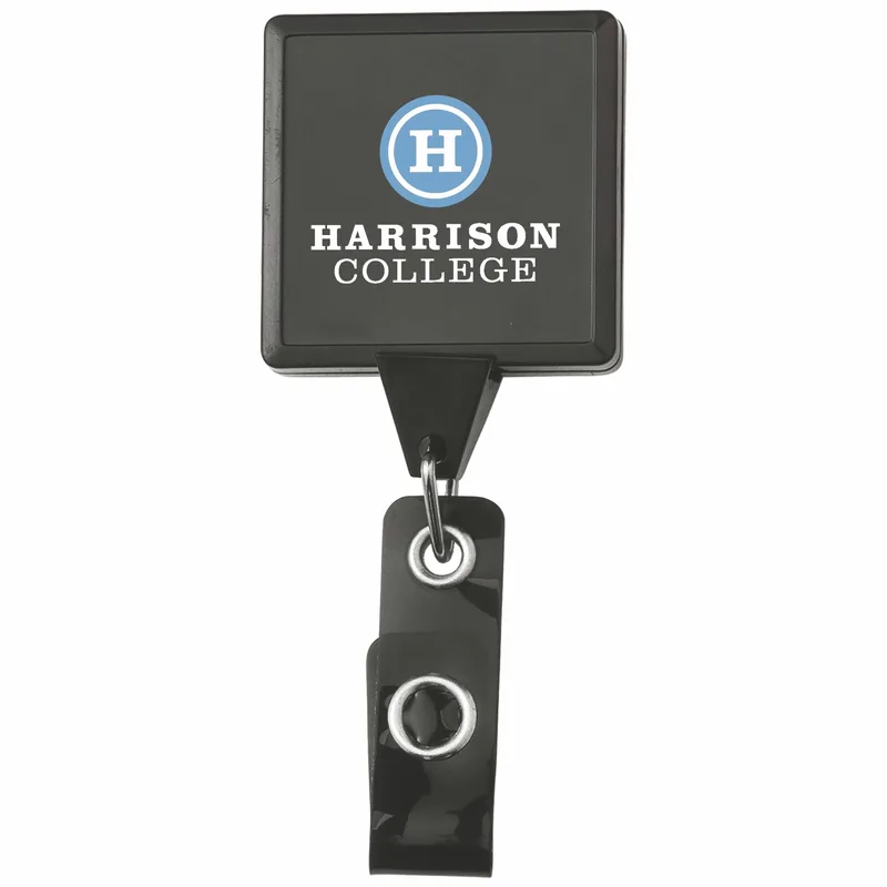 Jumbo Square Retractable Badge Reel w/belt Clip view 7