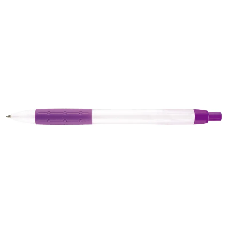 Translucent Pearl White/Purple Blank Back View