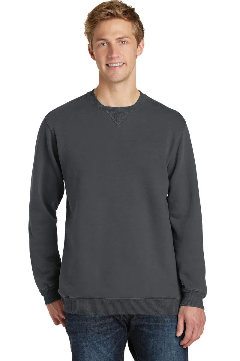 Port & Co™ Beach Wash® Garment-Dyed Crewneck Sweatshirt view 2