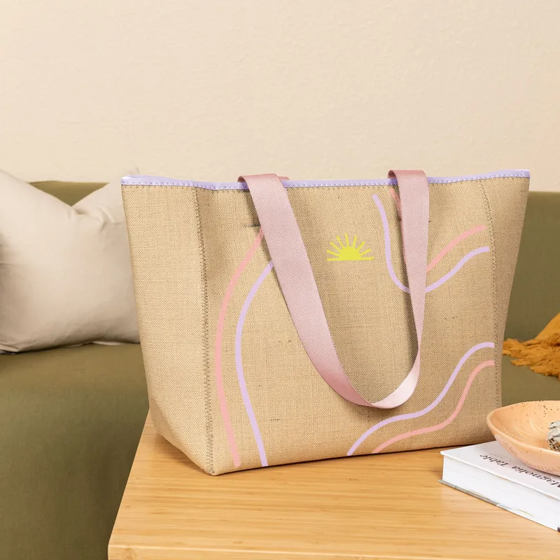 Burlap Beige Blank Lifestyle