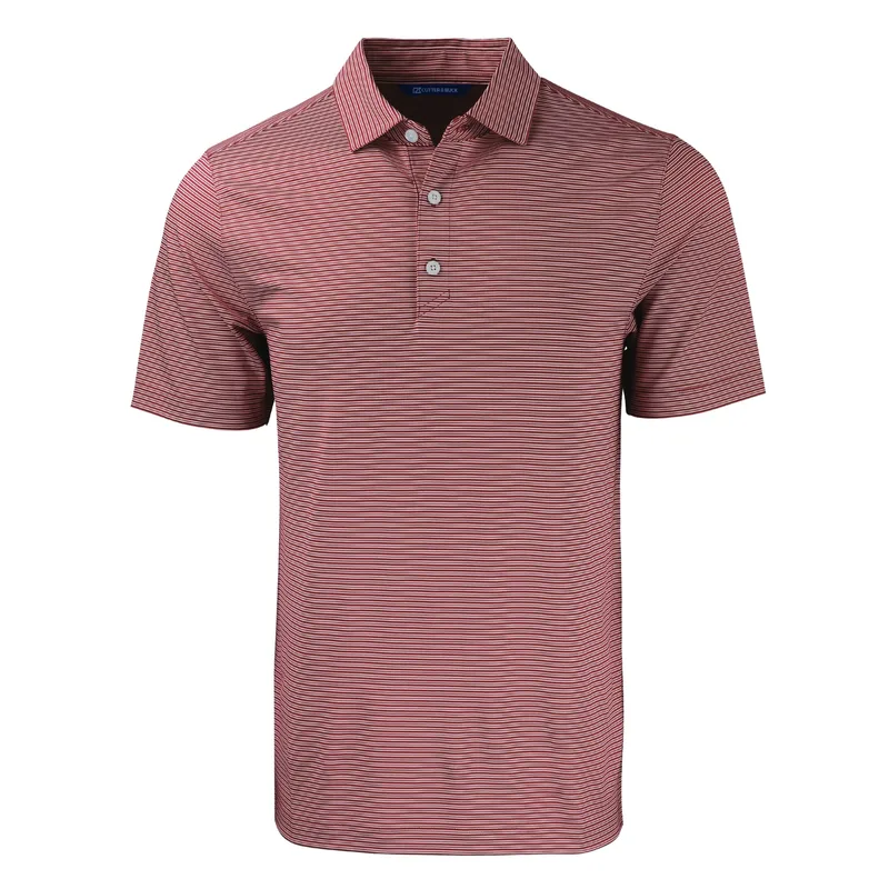 Cutter & Buck Forge Eco Double Stripe Stretch Recycled Mens Polo view 3